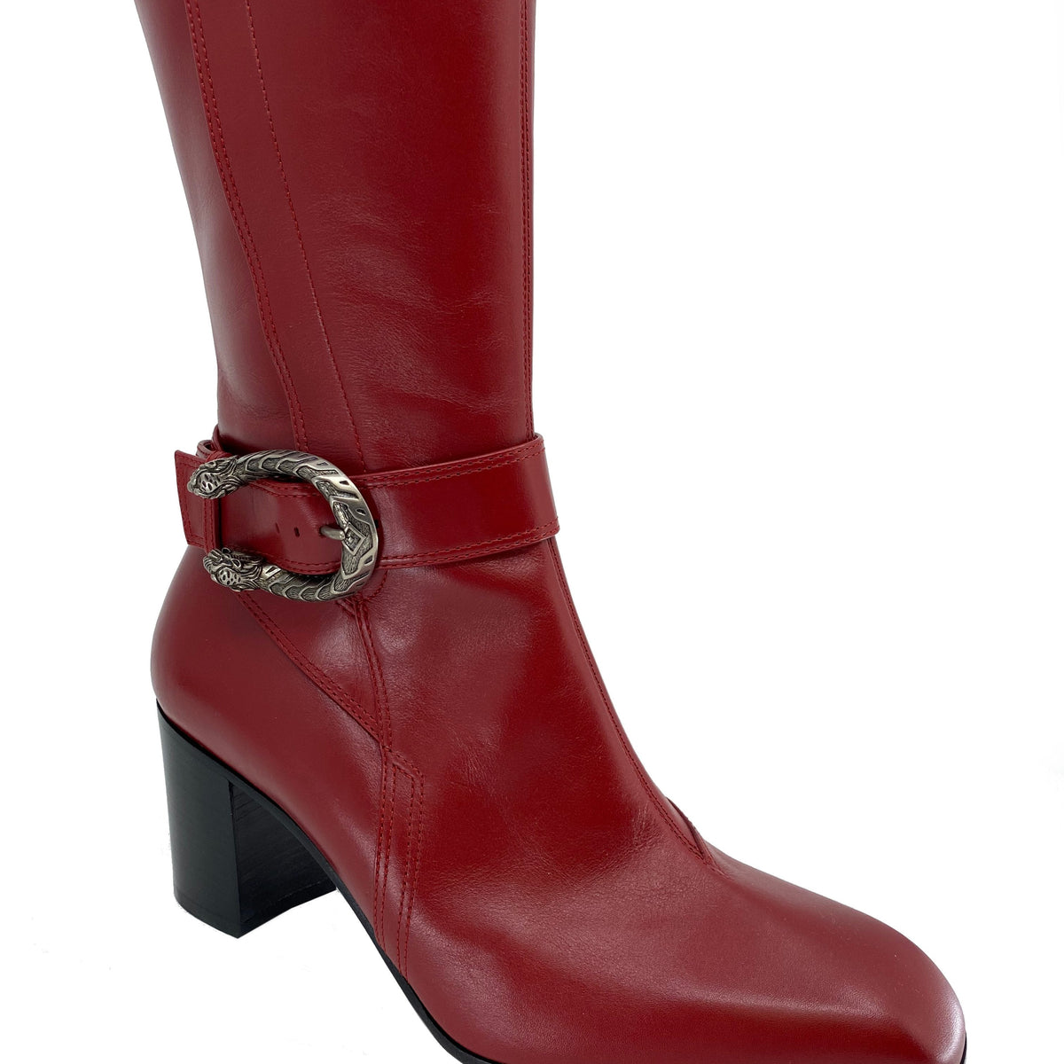 Gucci Dionysus Leather Knee Boots Size 7.5 NEW