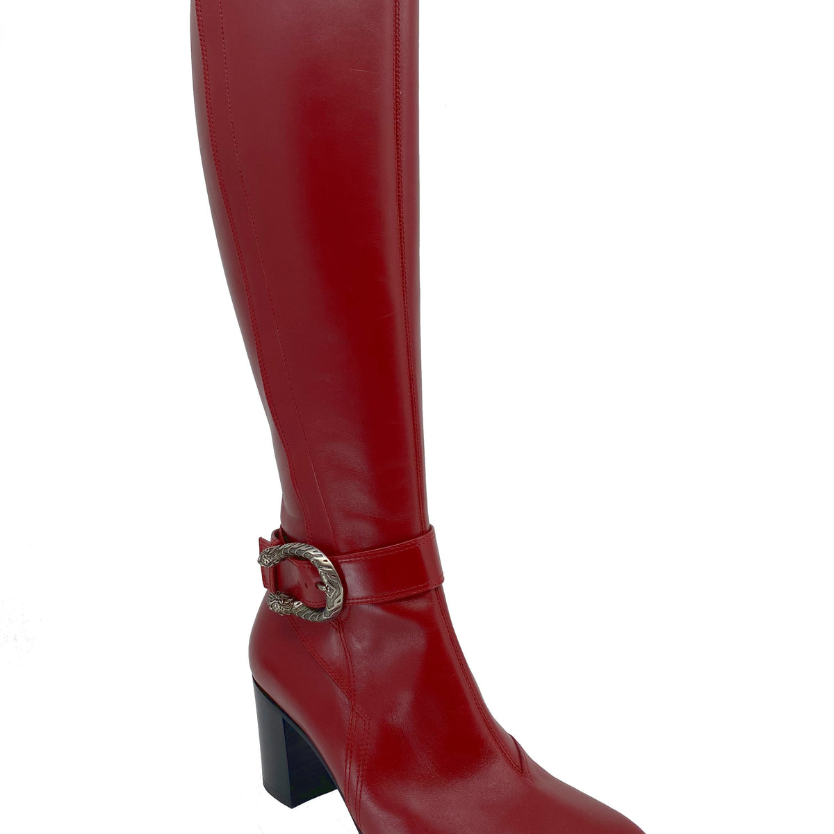 Gucci Dionysus Leather Knee Boots Size 7.5 NEW