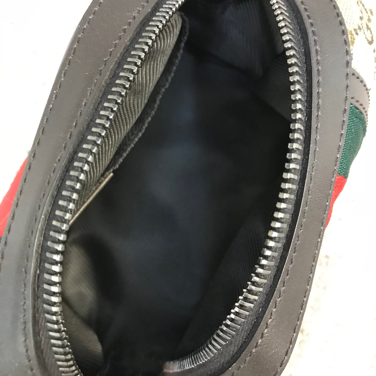 Gucci GG Canvas Web Cosmetic Bag NEW
