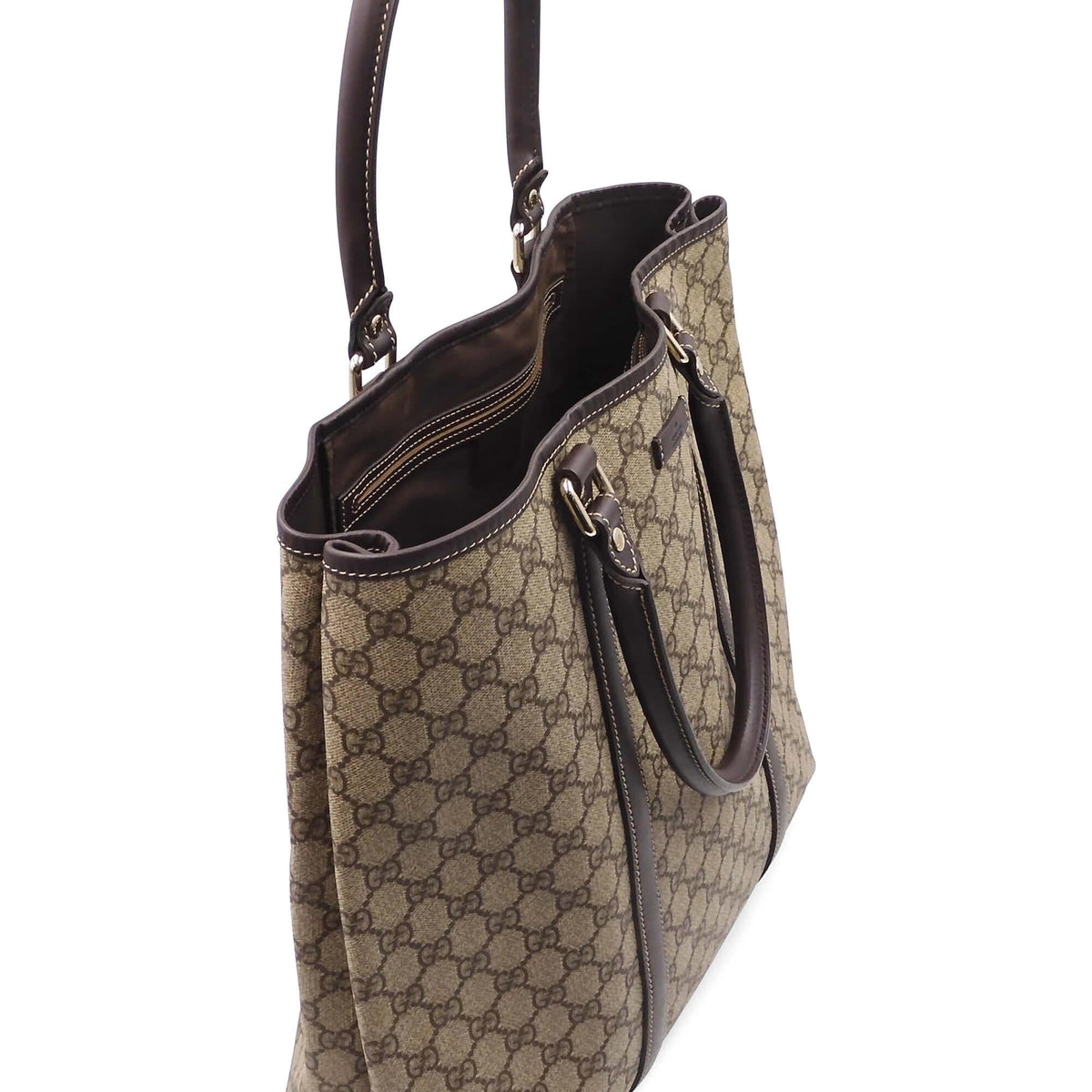 GG Supreme Tall Tote Brown