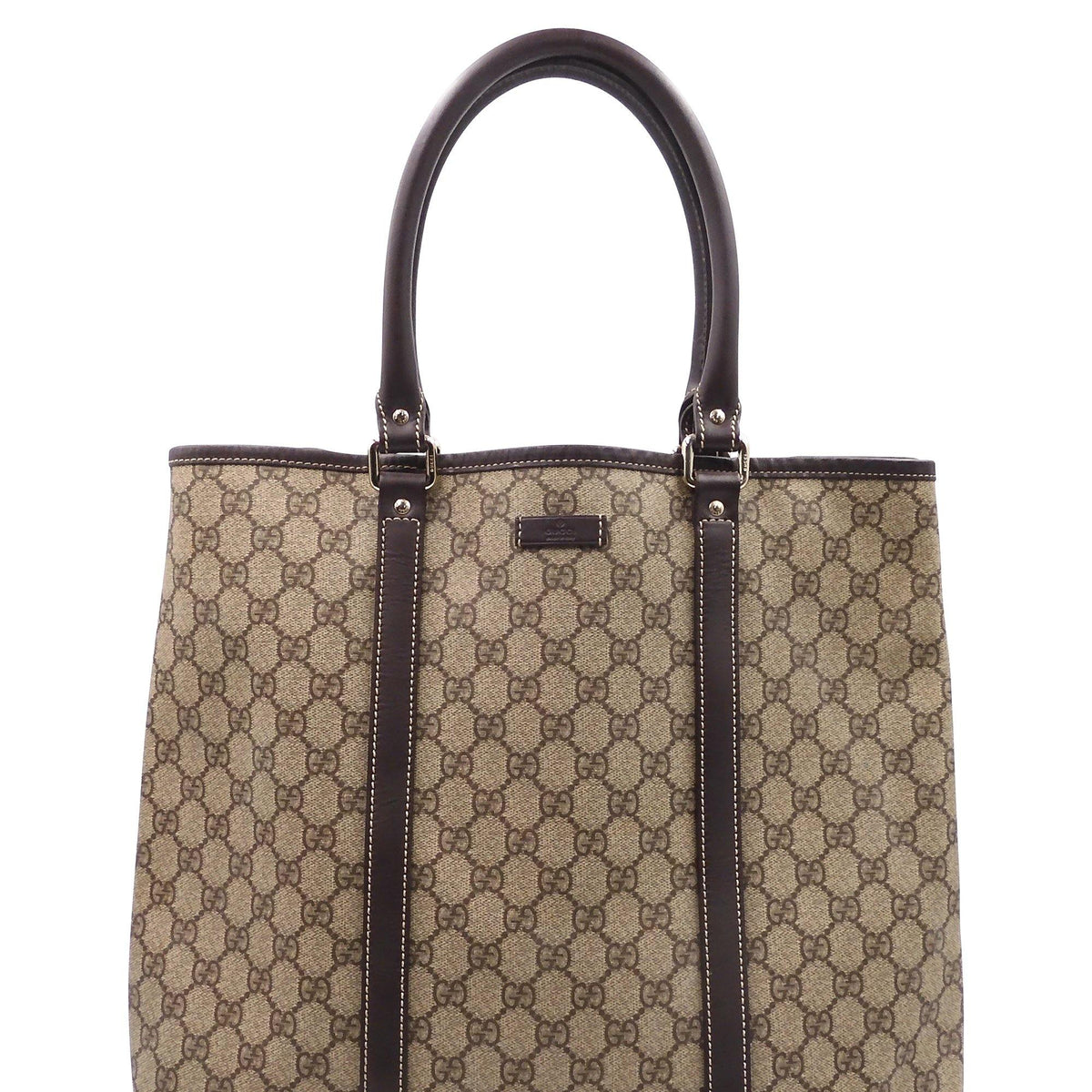 GG Supreme Tall Tote Brown