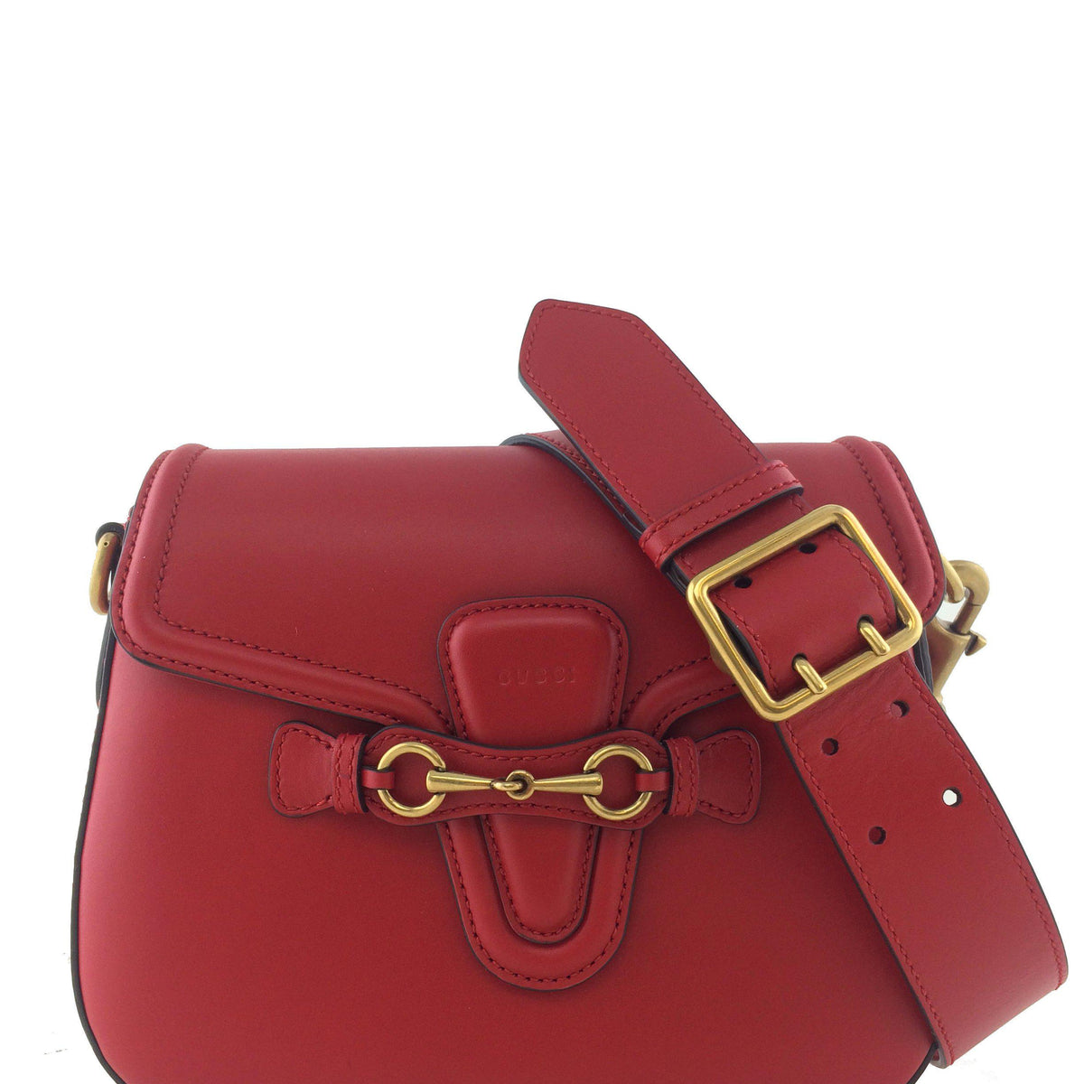 Gucci Lady Web Medium Leather Shoulder Bag