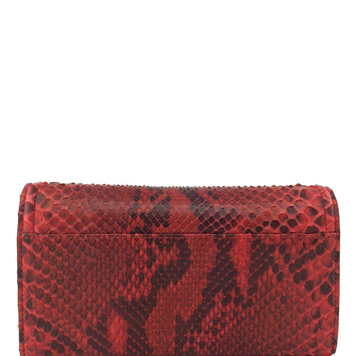 Gucci Lady Web Python Continental Wallet