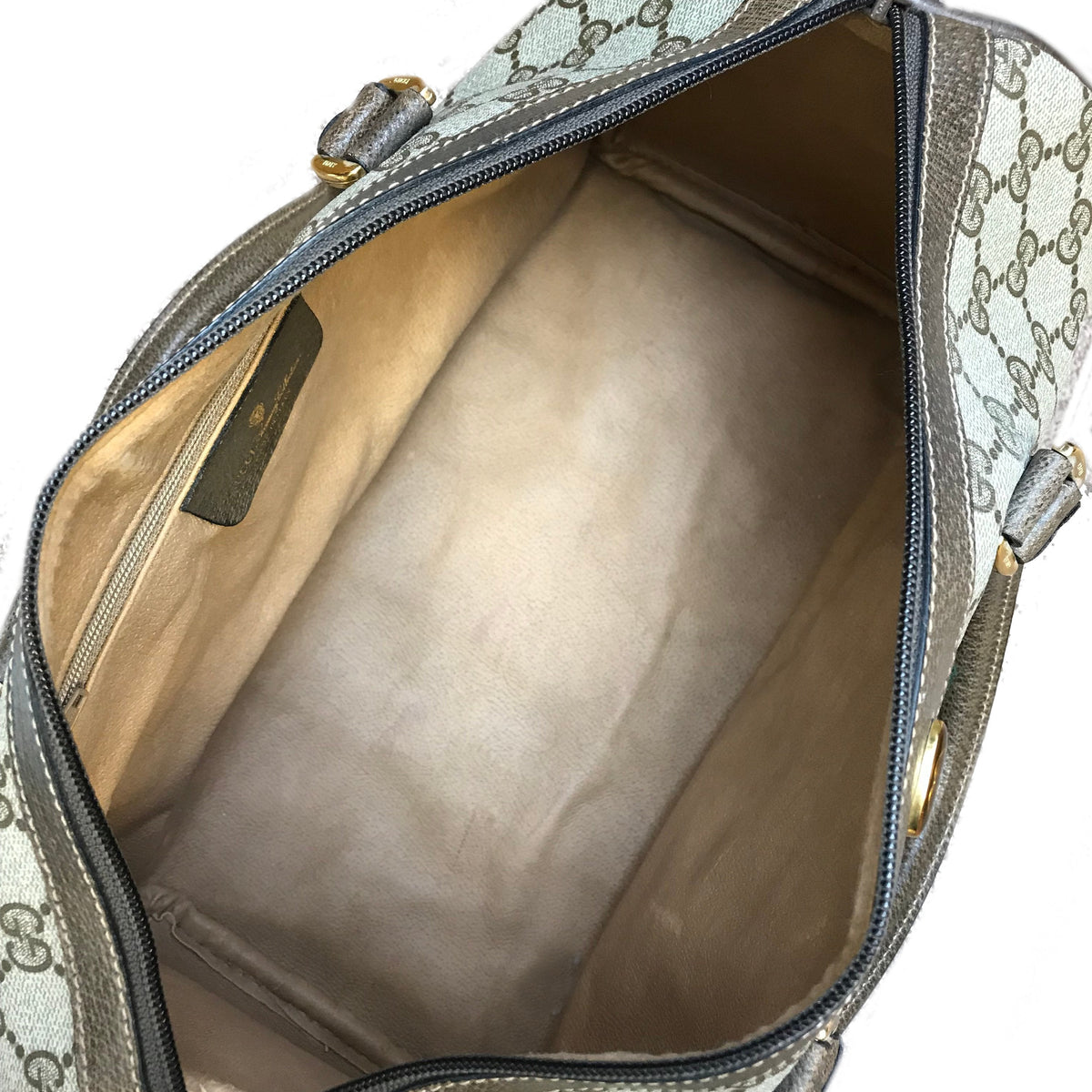 Gucci Monogram Boston Web Medium Satchel Bag