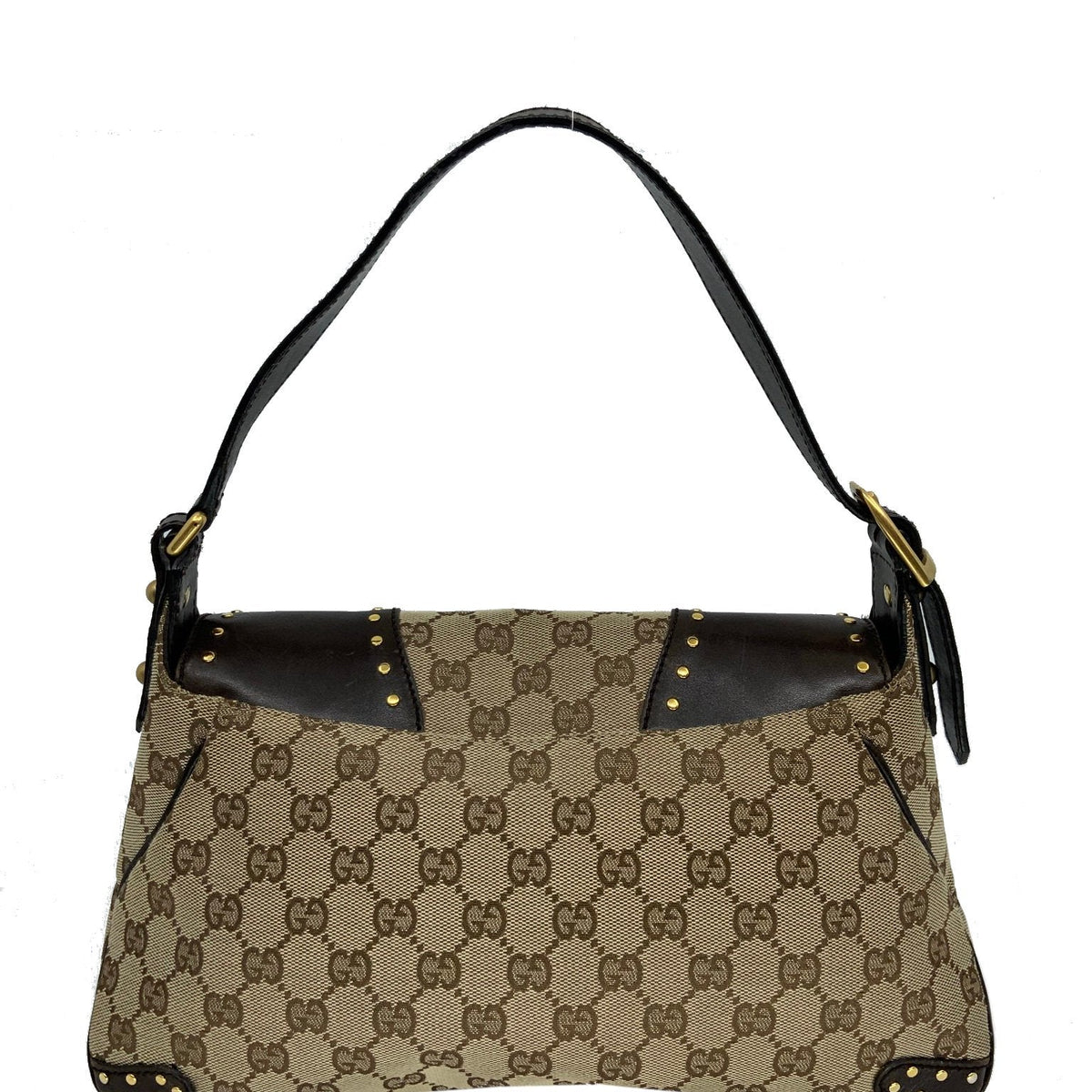 Gucci Monogram Horsebit Flap Bag