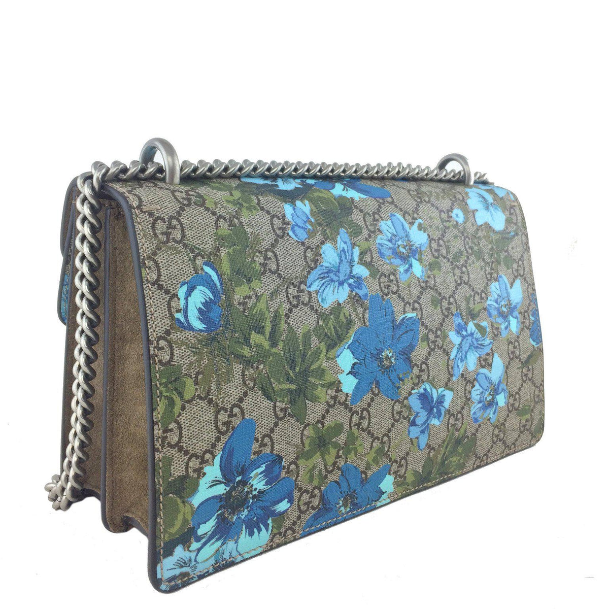 Gucci Painted Flowers and Patches GG Supreme Small Dionysus Shoulder Bag