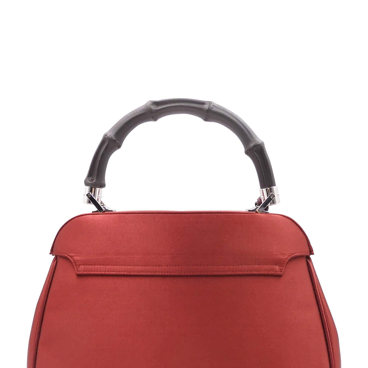 Satin Lady Lock Top Handle Bag