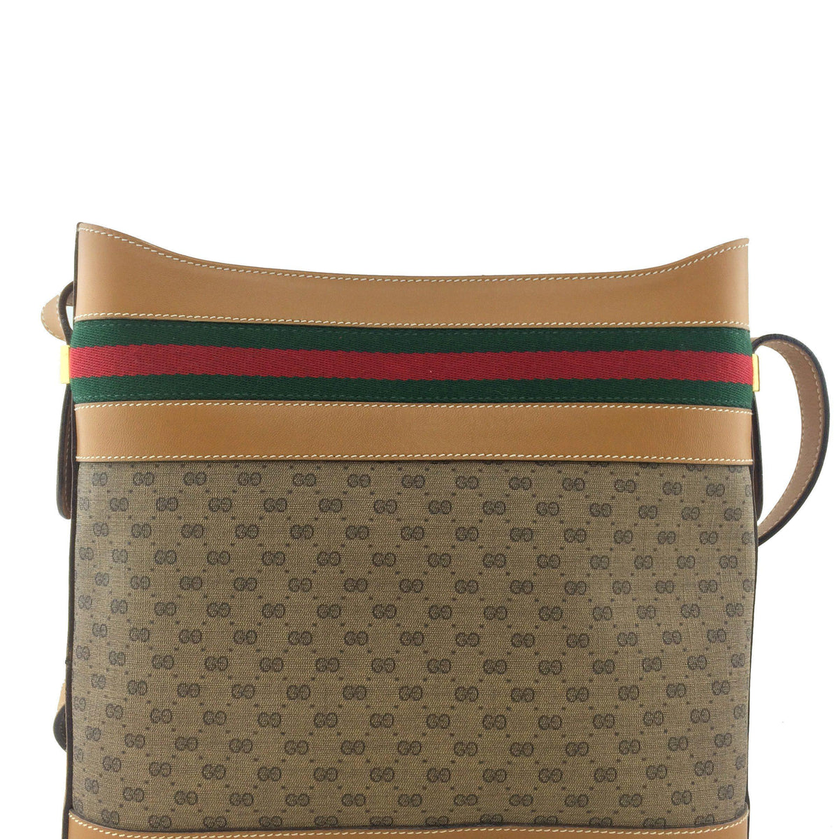 Gucci Vintage GG Monogram Web Shoulder Bag