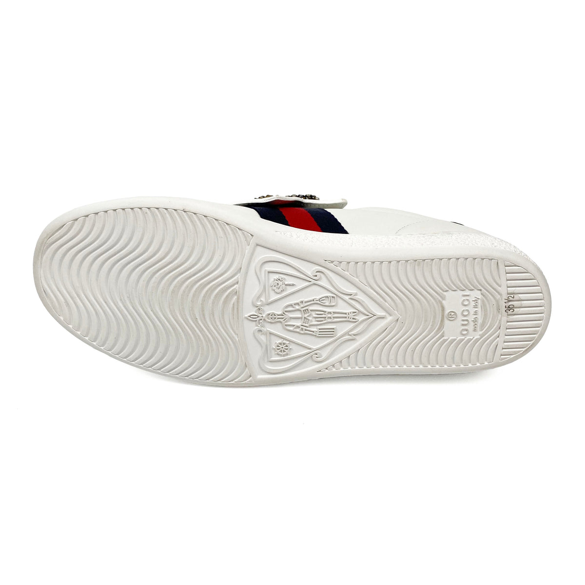 Gucci Ace Bow Lace Patch Sneakers 35.5