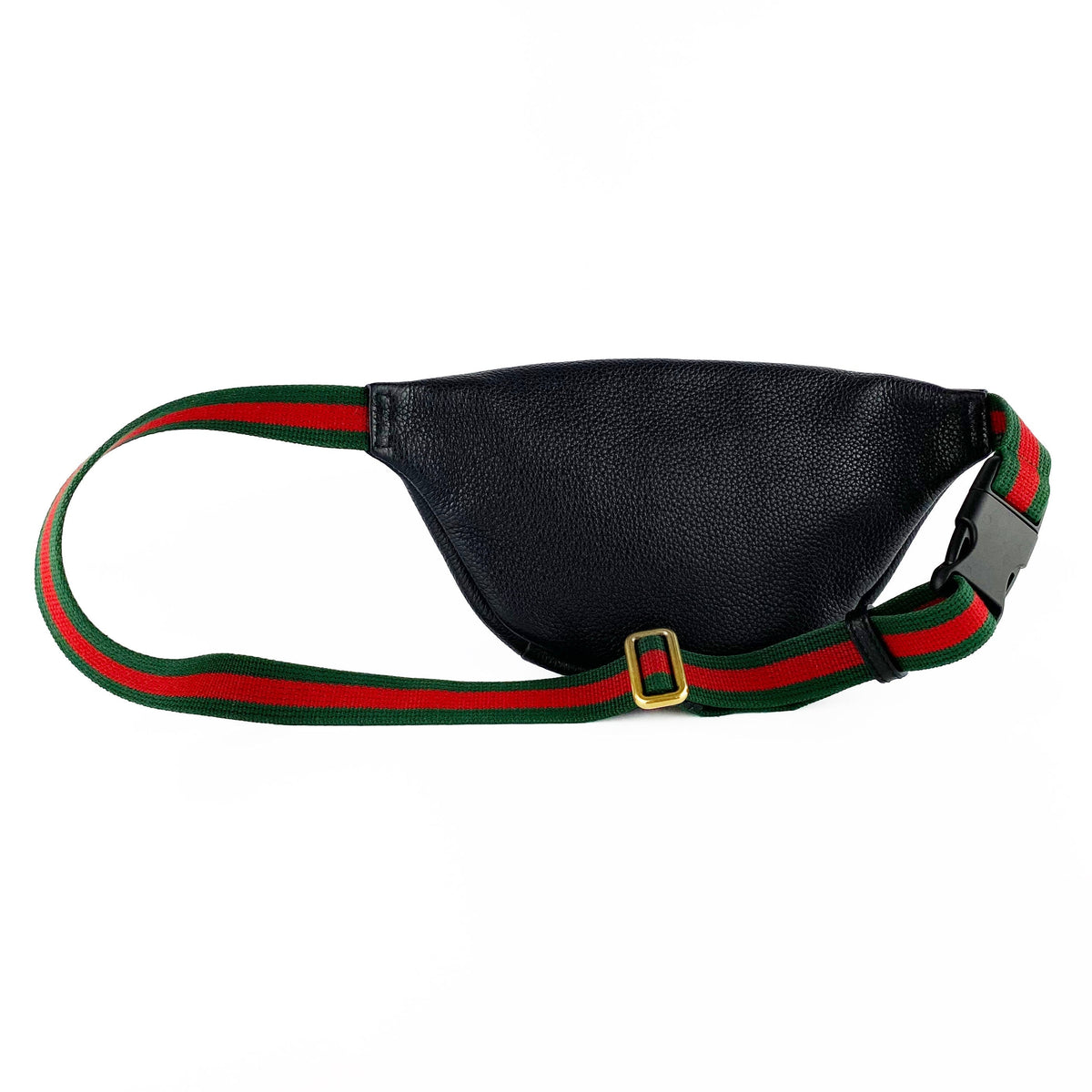 Gucci Black Print Leather Belt Bag