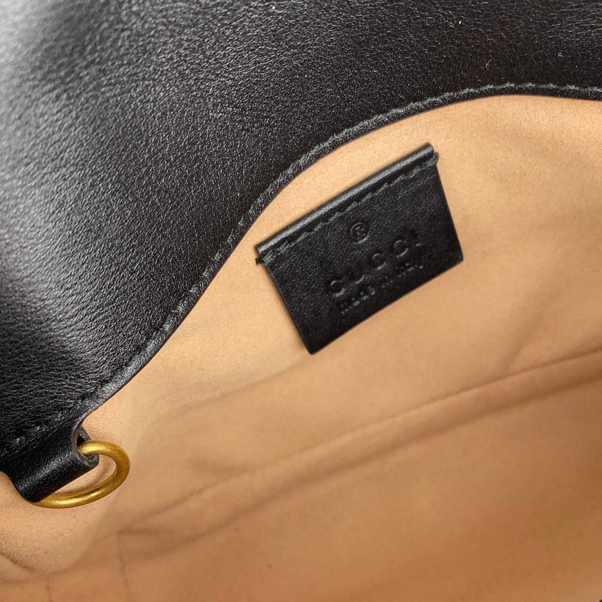 Gucci Black Super Mini Marmont Bag