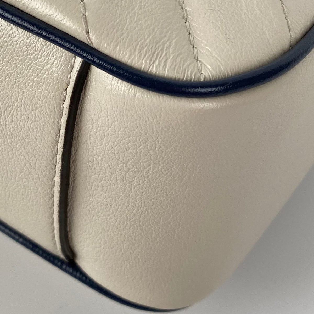 Gucci GG Marmont Torchon White & Blue Shoulder Bag