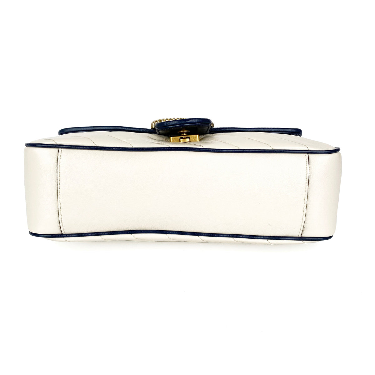 Gucci GG Marmont Torchon White & Blue Shoulder Bag