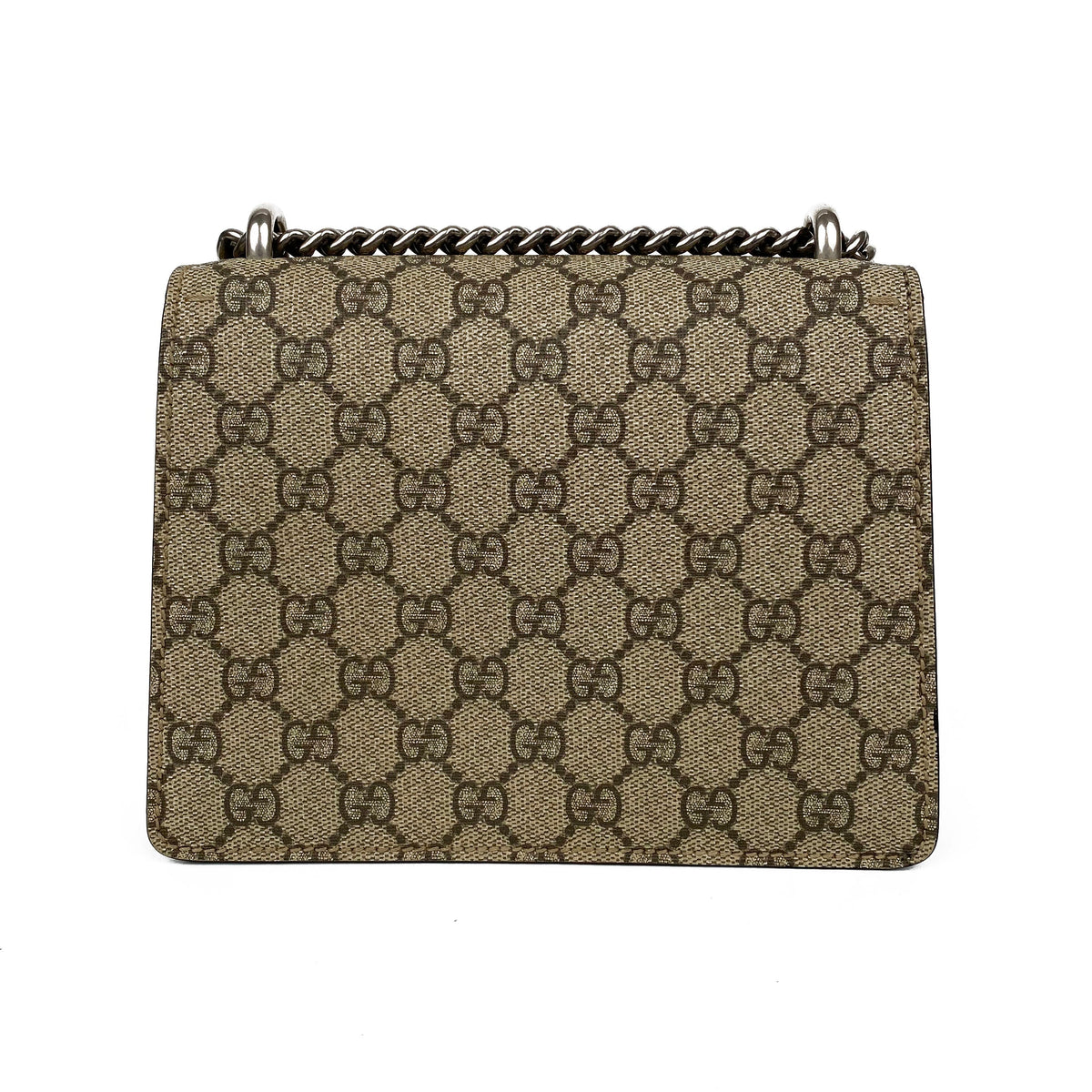 Gucci GG Supreme Mini Dionysus Bag with Black Trim
