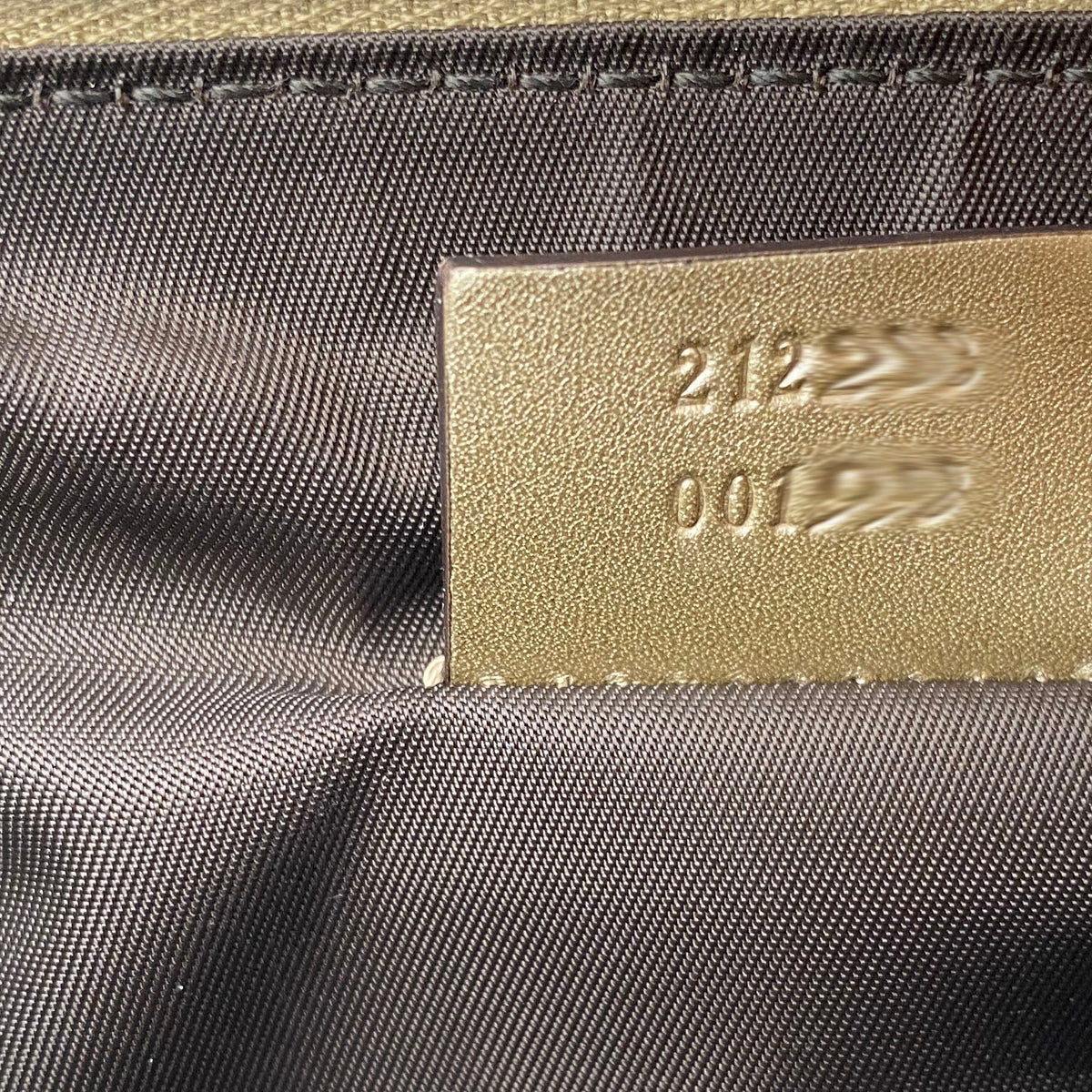 Gucci Gold Guccissima Britt Clutch