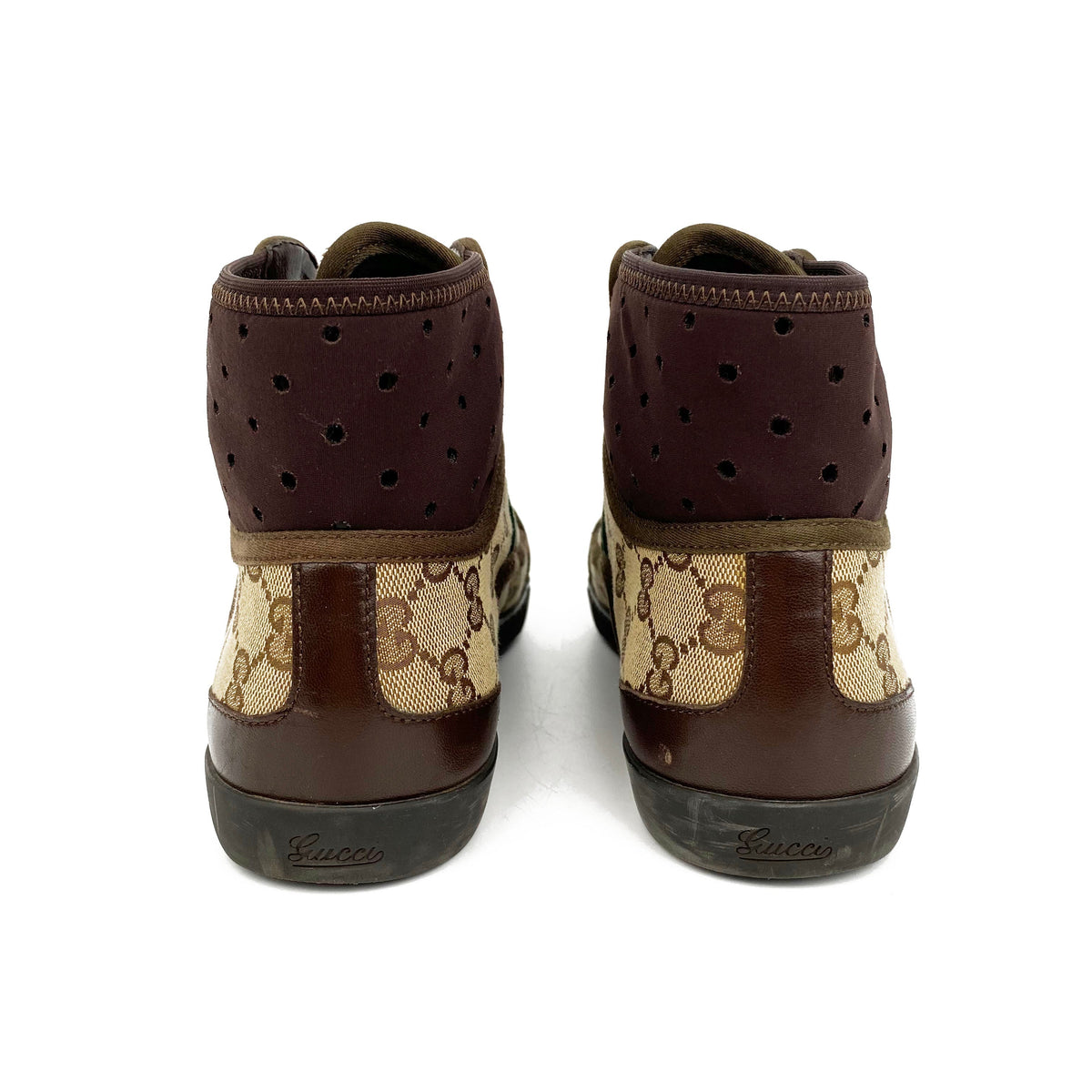 Gucci Monogram Cannes High-Top Sneakers 38