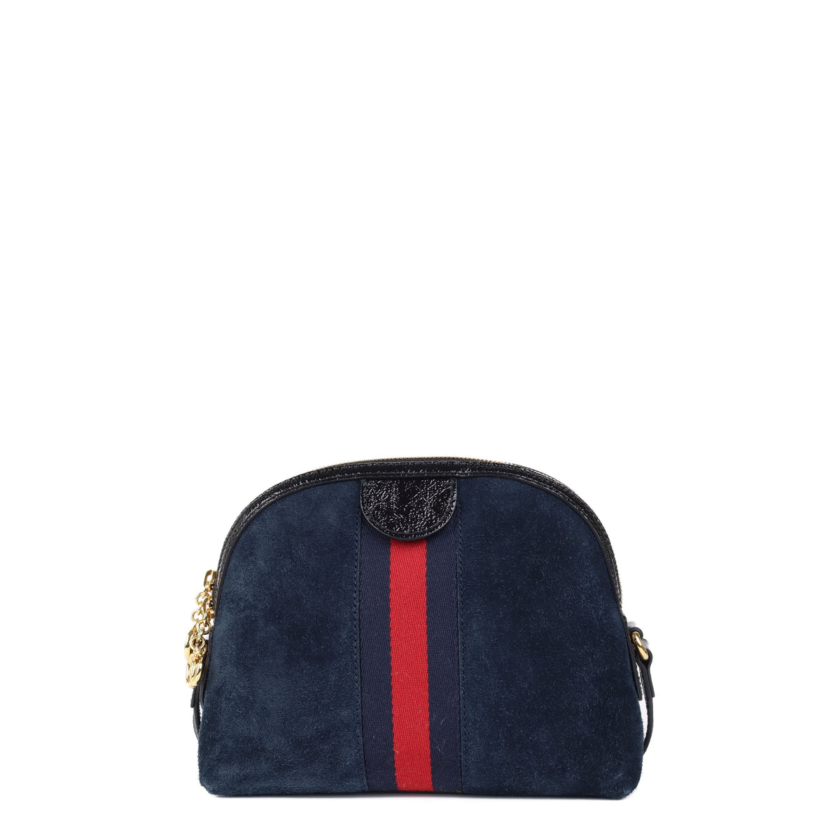 Gucci Navy Suede Ophidia Shoulder Bag