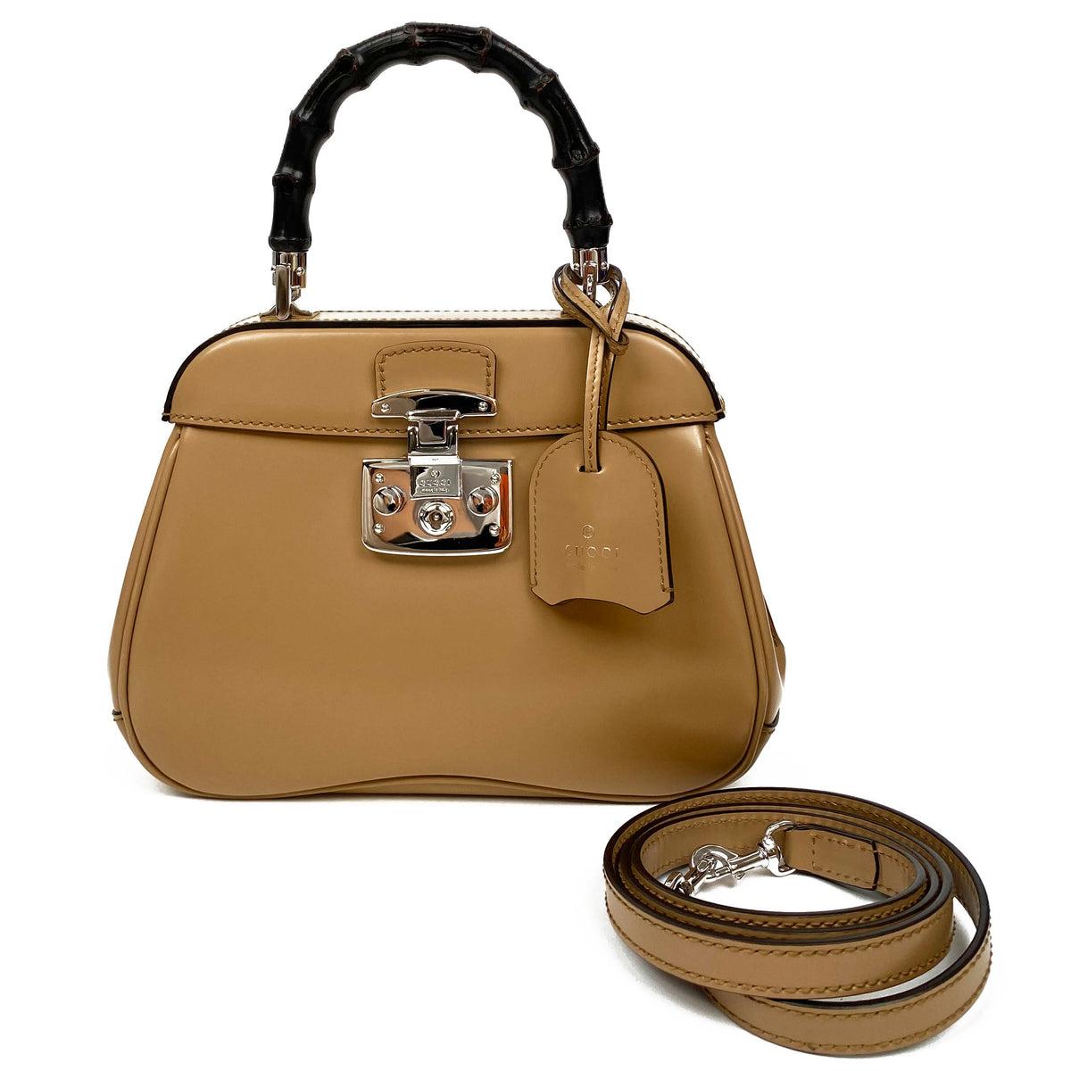 Gucci Nude Bamboo Top Handle Bag