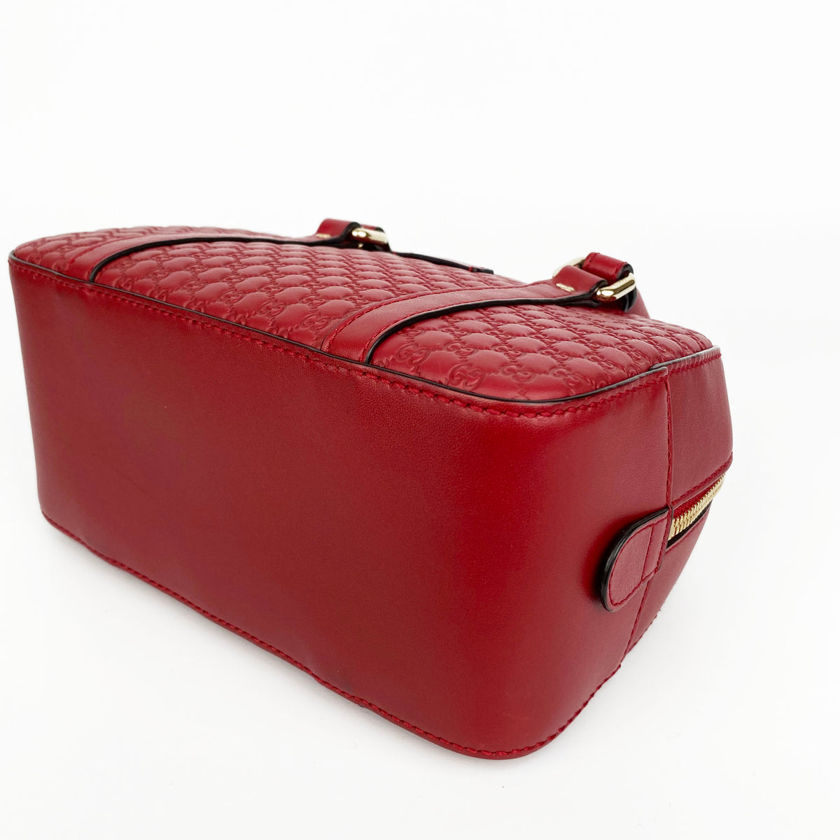 Gucci Red Small Guccissima Shoulder Bag
