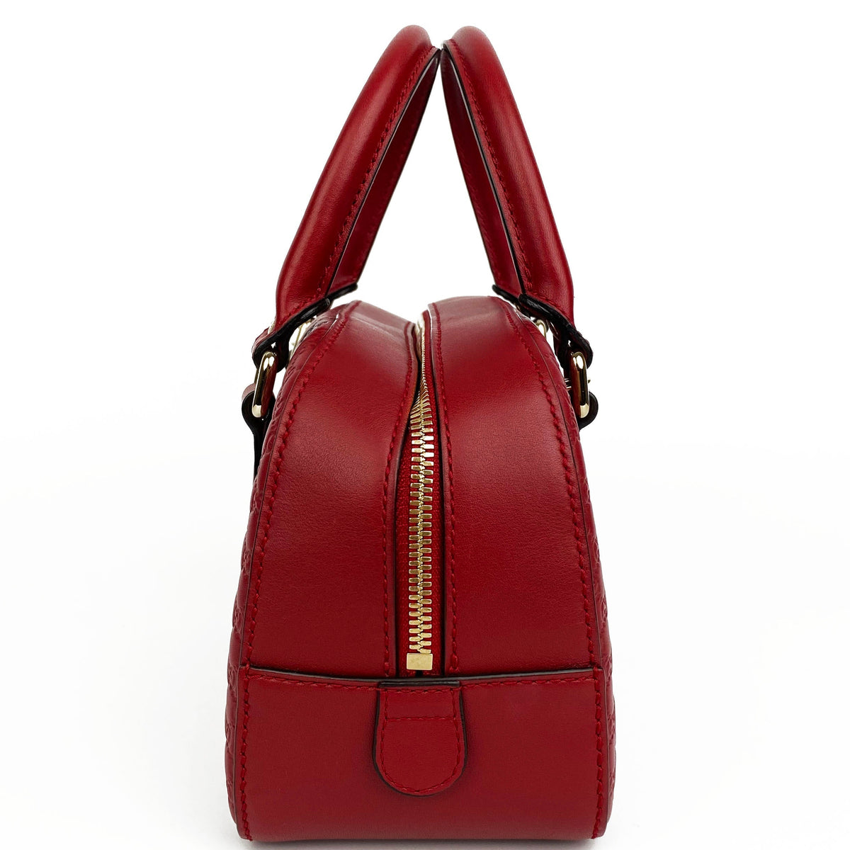 Gucci Red Small Guccissima Shoulder Bag