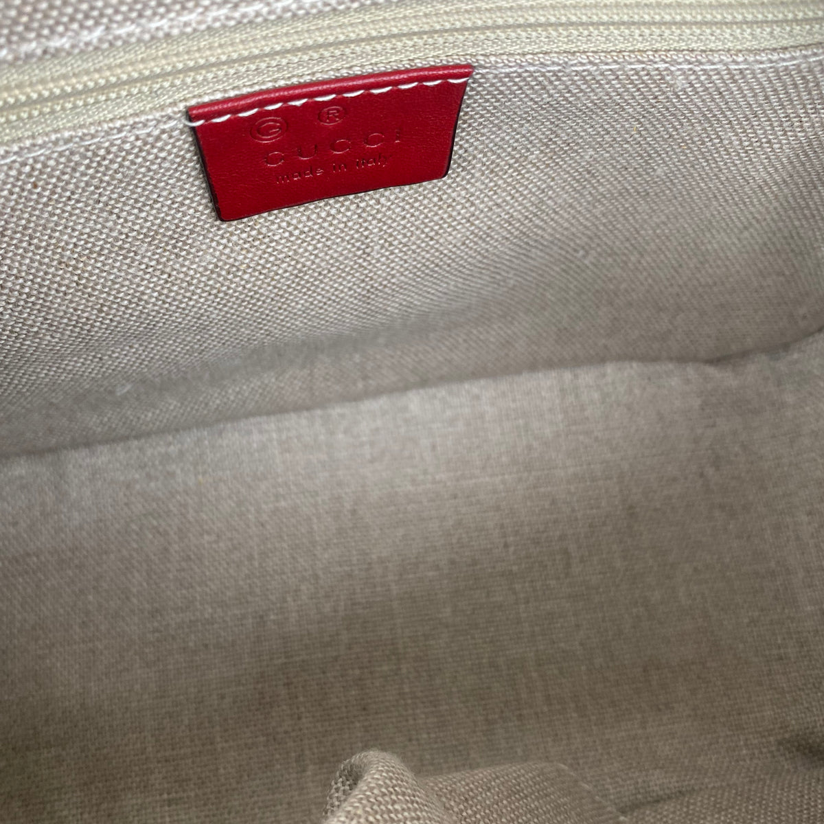 Gucci Red Small Guccissima Shoulder Bag