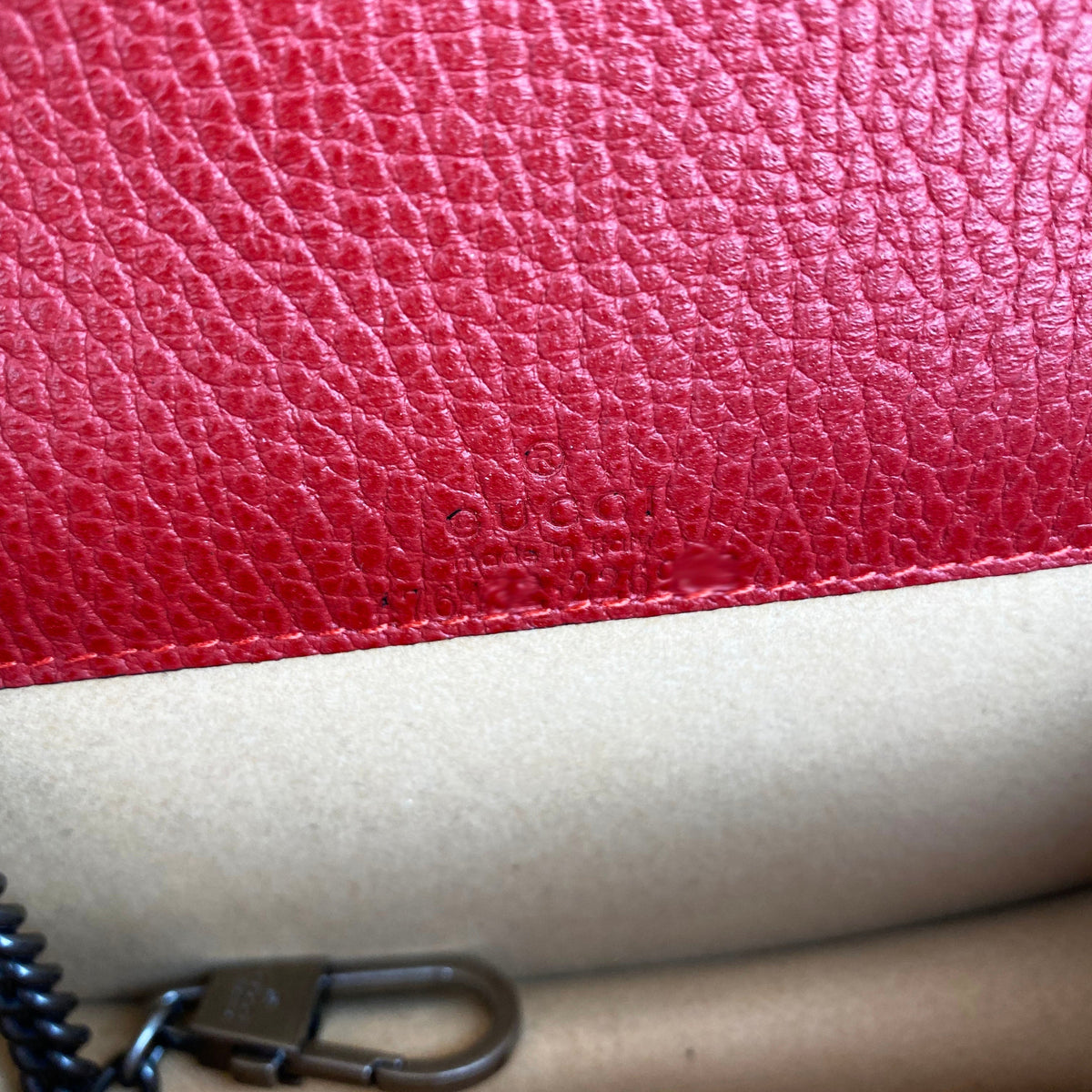Gucci Red Super Mini Dionysus Bag