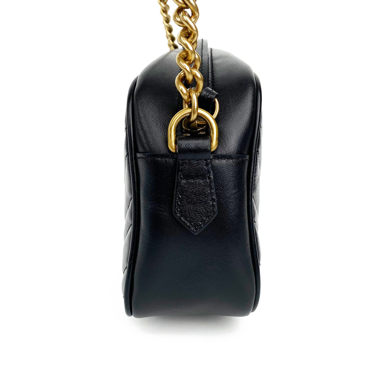 Gucci Small Black GG Marmont Shoulder Bag