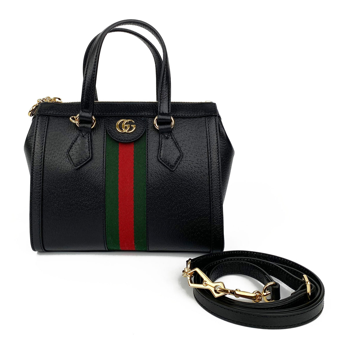 Gucci Small Black Ophidia Tote