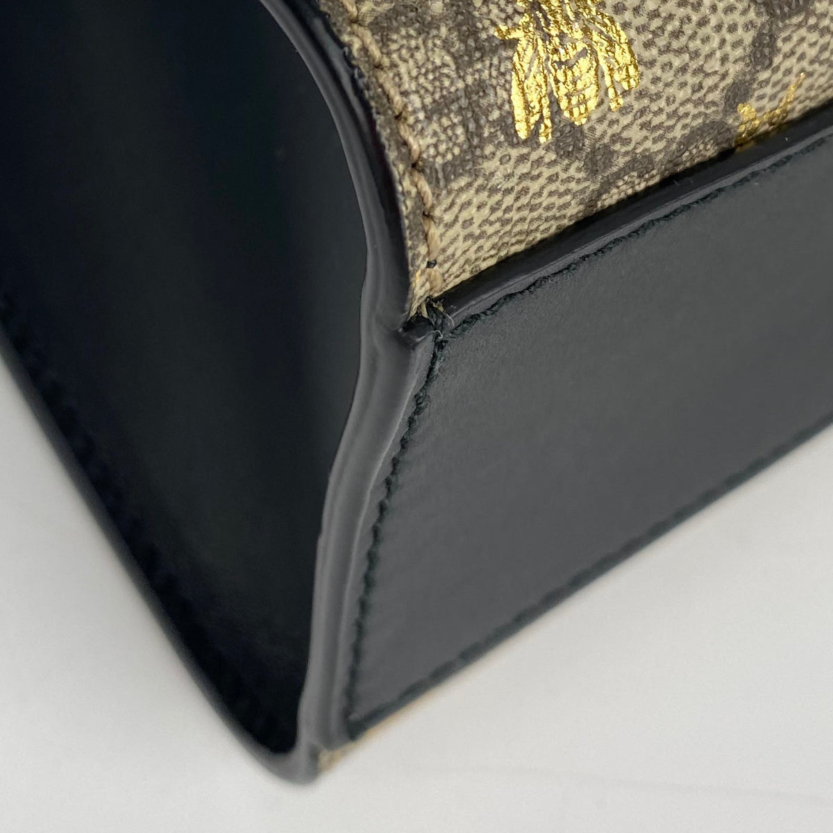 Gucci Small Monogram Bees Padlock Bag