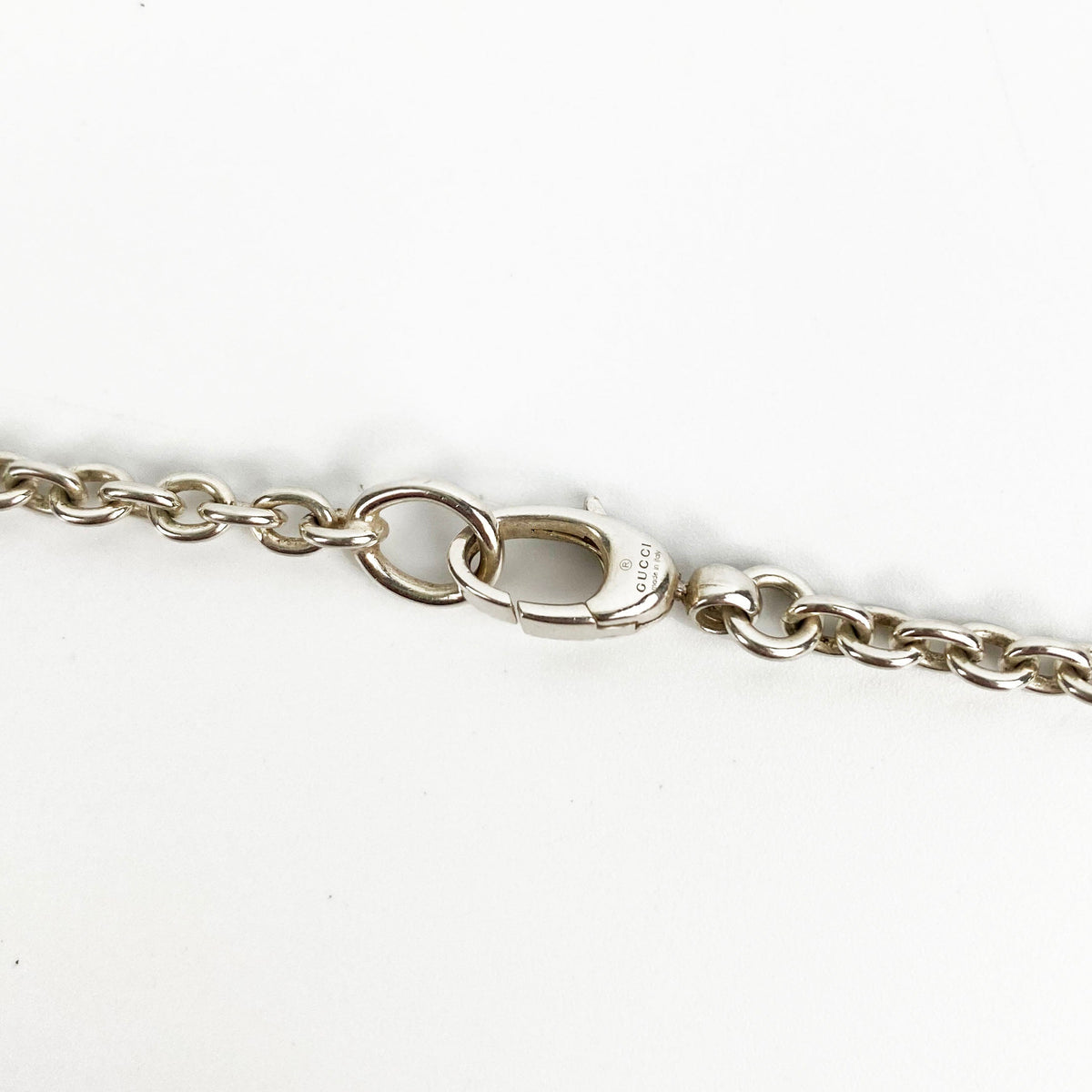 Gucci Sterling Silver Interlocking G Pendant