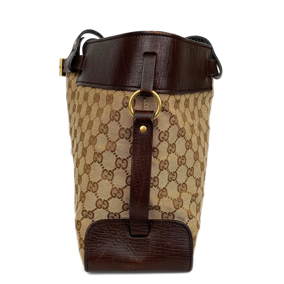 Gucci Vintage Belt Monogram Tote Bag