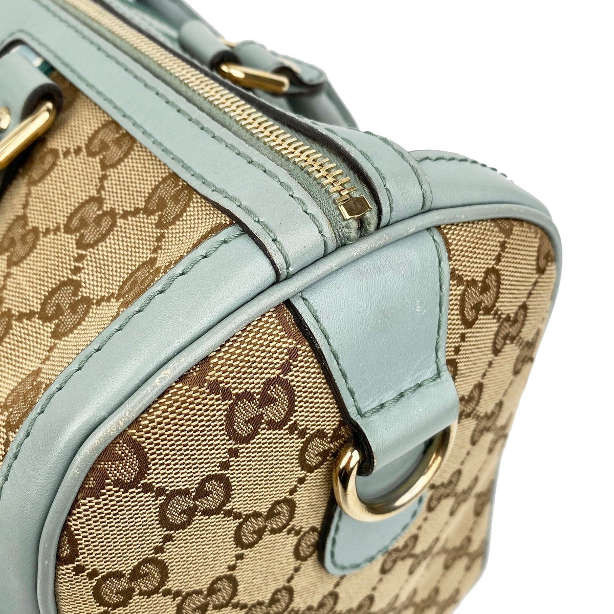 Gucci Vintage GG Monogram Medium Boston Bag