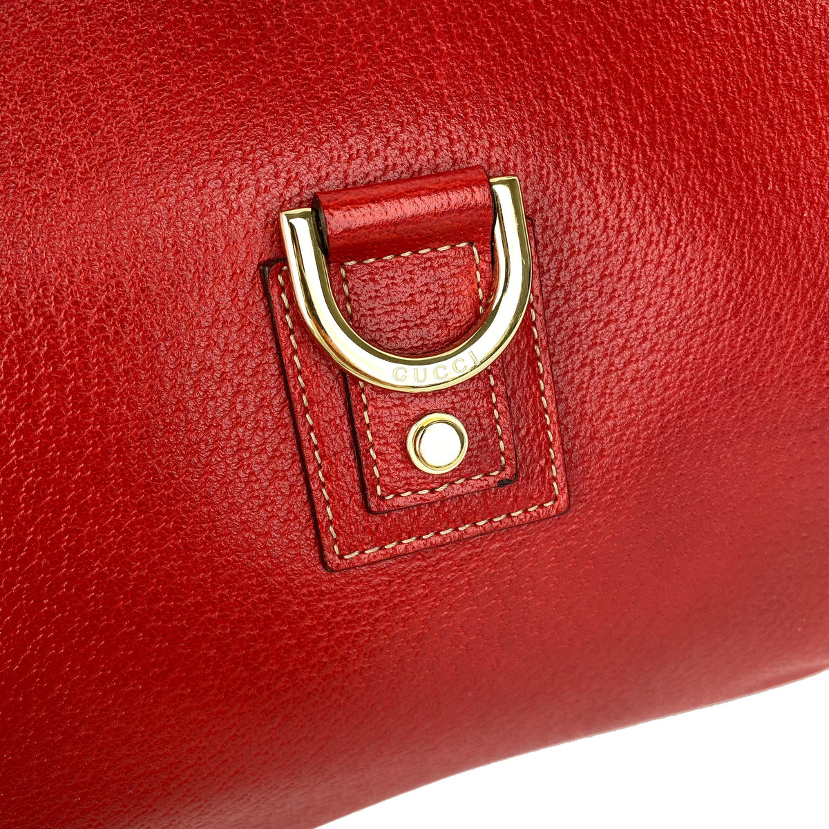 Gucci Vintage Red Hobo Bag