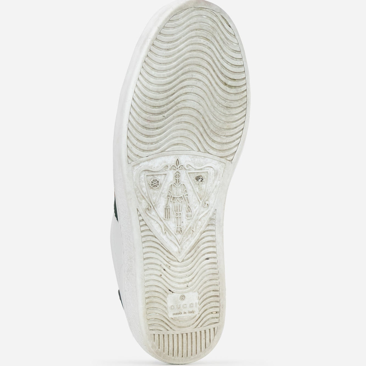 White Gucci Ace Sneaker W/ Bee