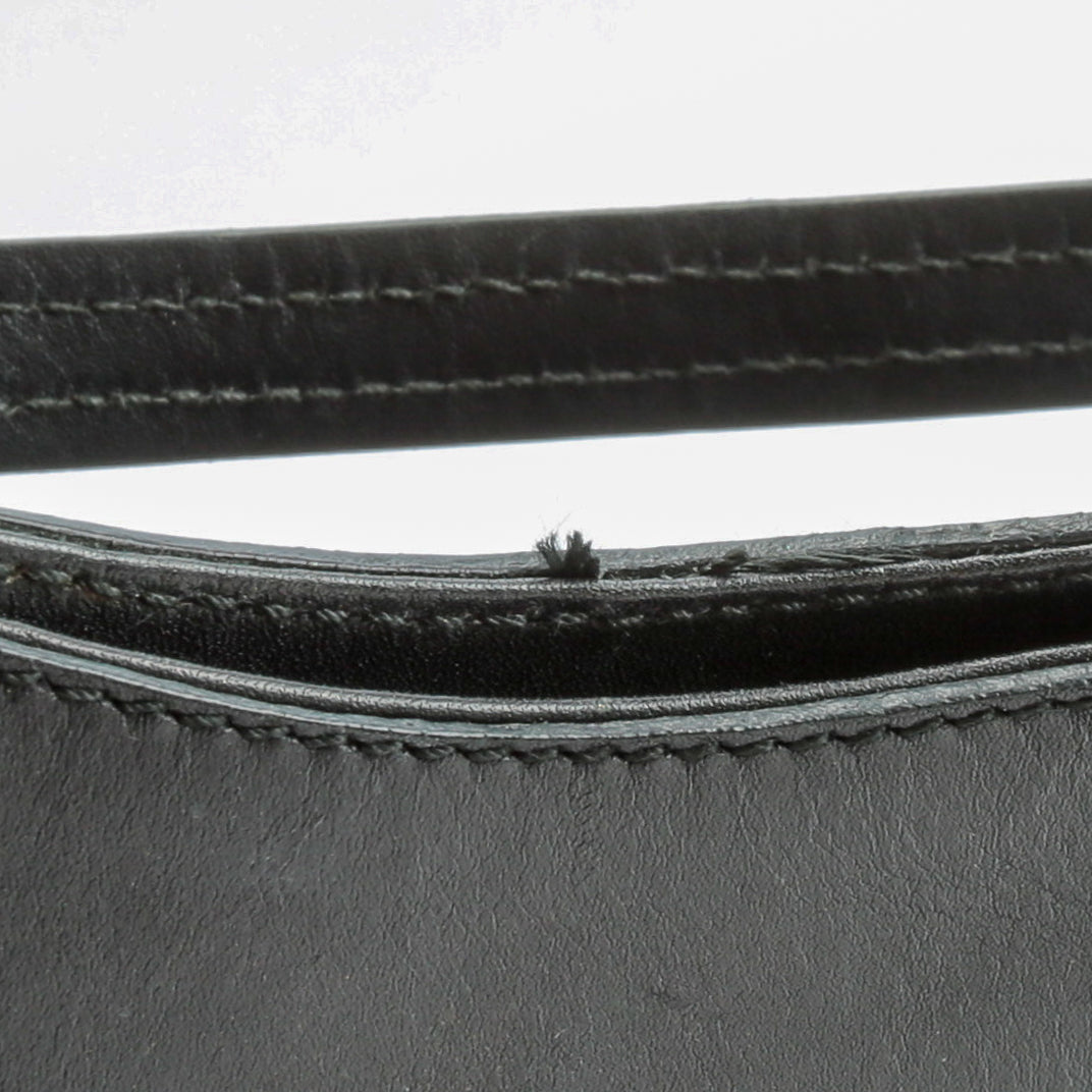 GUCCI Vintage Horsebit Canvas Messenger Bag - Black - OUTLET FINAL SALE