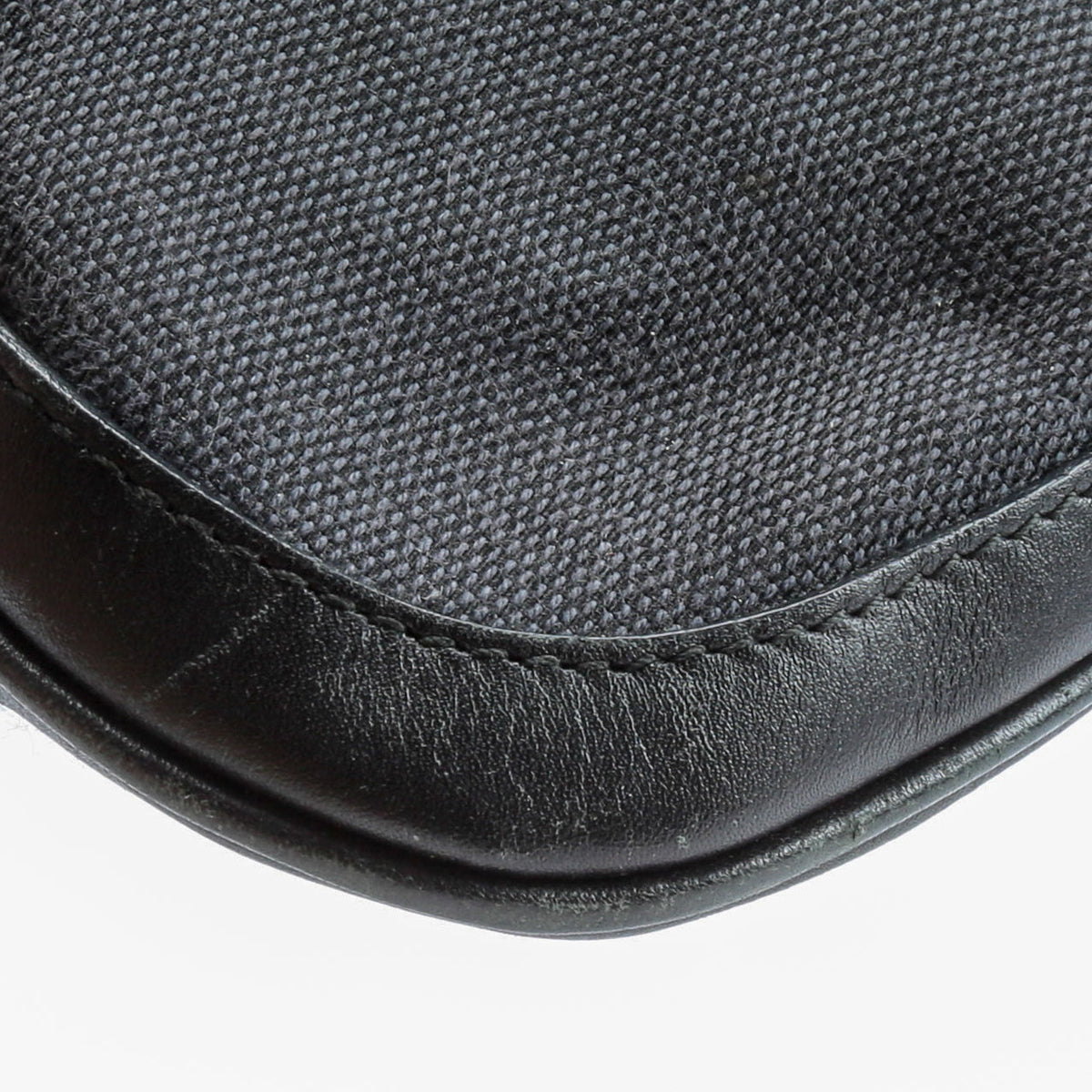 GUCCI Vintage Horsebit Canvas Messenger Bag - Black - OUTLET FINAL SALE