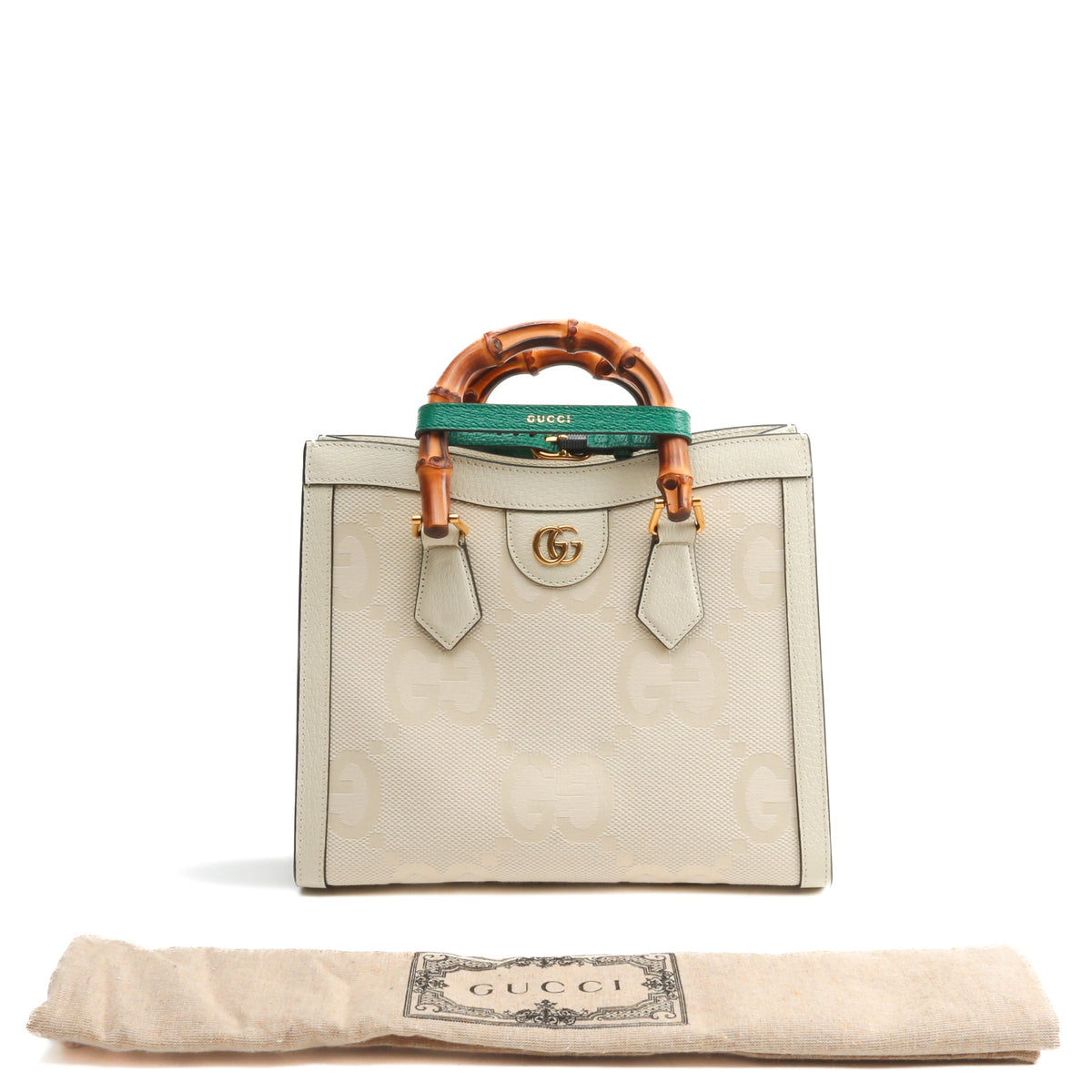 GUCCI GG Jumbo Small Diana Tote - Off White