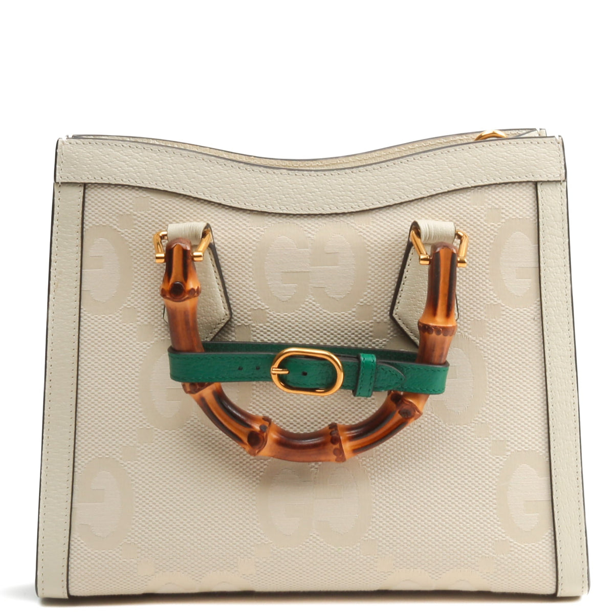 GUCCI GG Jumbo Small Diana Tote - Off White