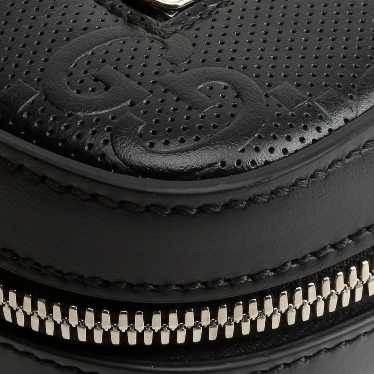 GUCCI GG Embossed Sling Bag - Black