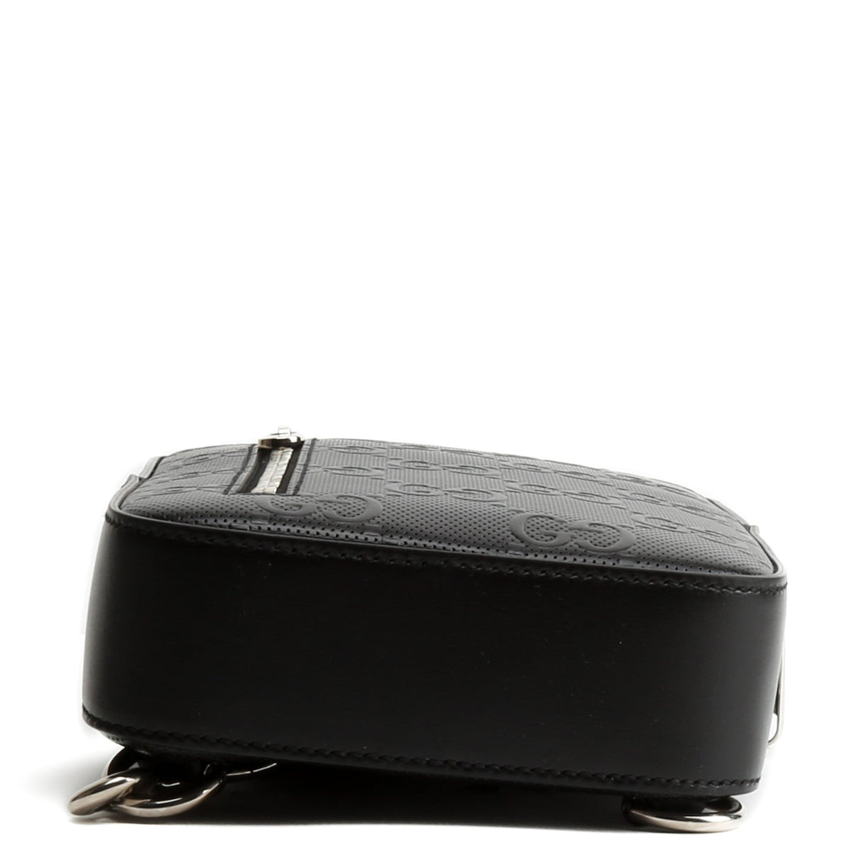 GUCCI GG Embossed Sling Bag - Black