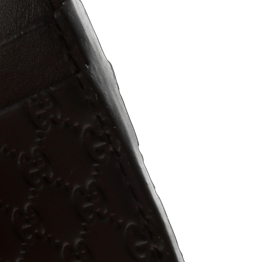 GUCCI Microguccissima Card Holder - Black