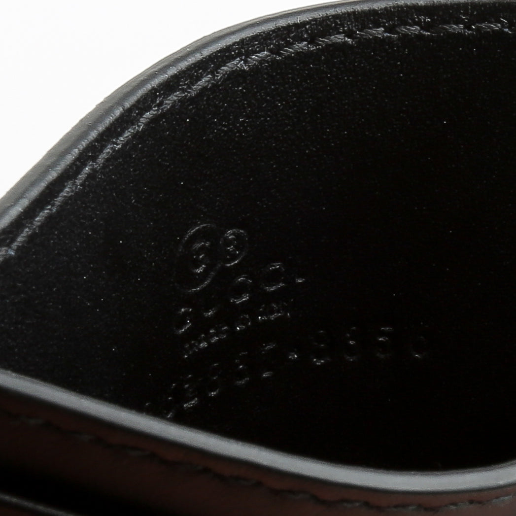 GUCCI Microguccissima Card Holder - Black