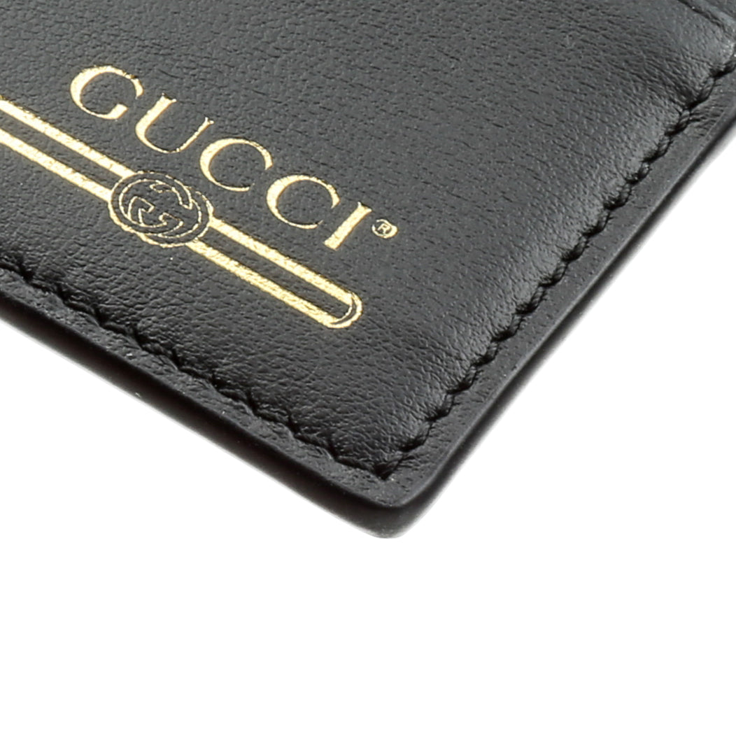 GUCCI Plutone Card Holder - Black