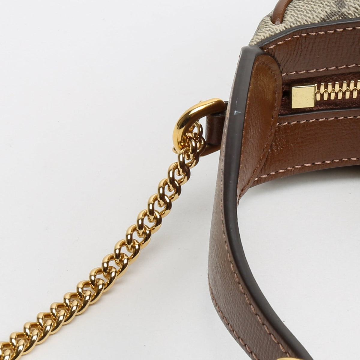 GUCCI GG Supreme Half Moon Shaped Mini Bag