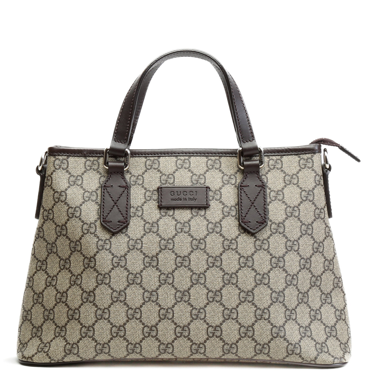 GUCCI GG Supreme Convertible Zip Tote