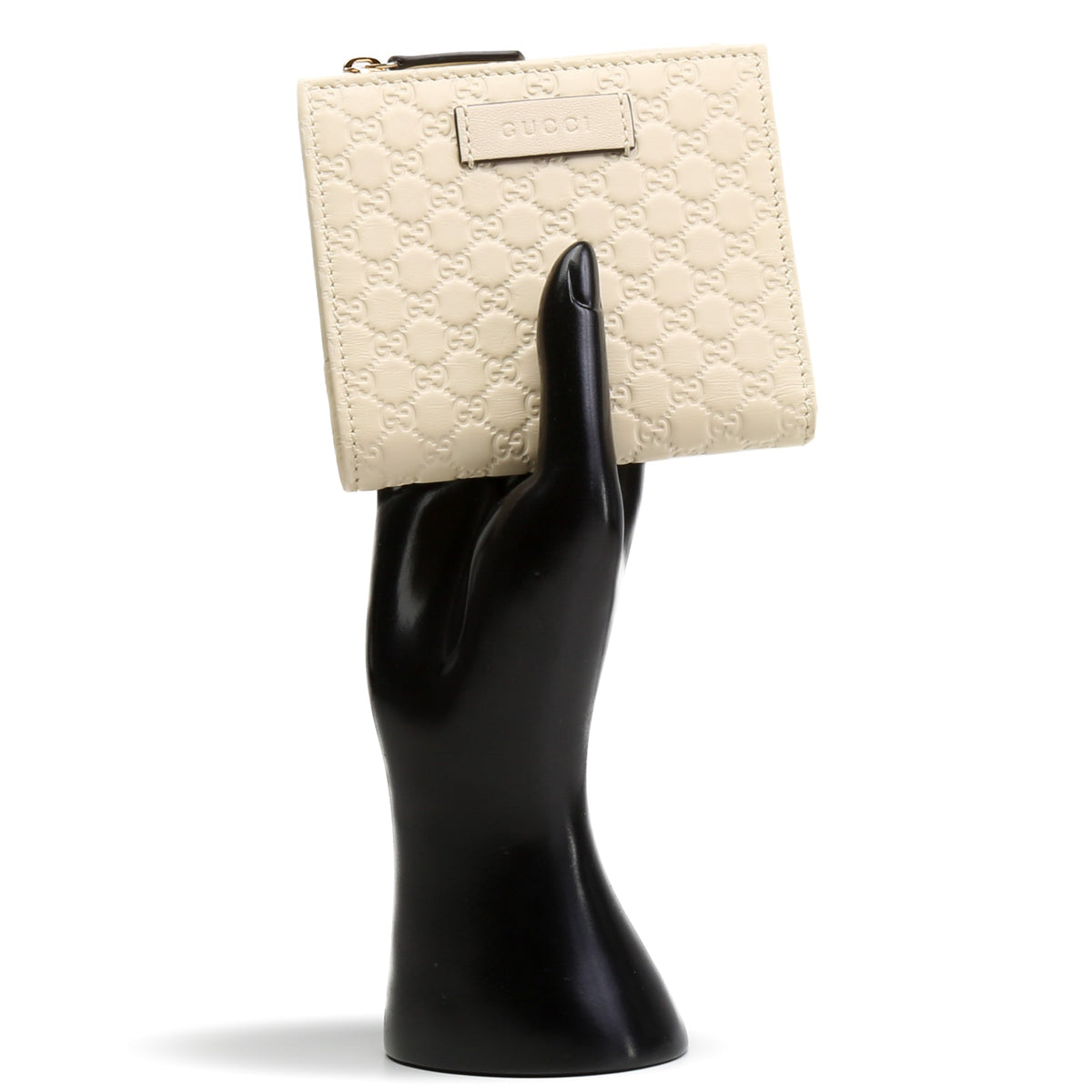 GUCCI Microguccissima Small Bifold Wallet - Cream