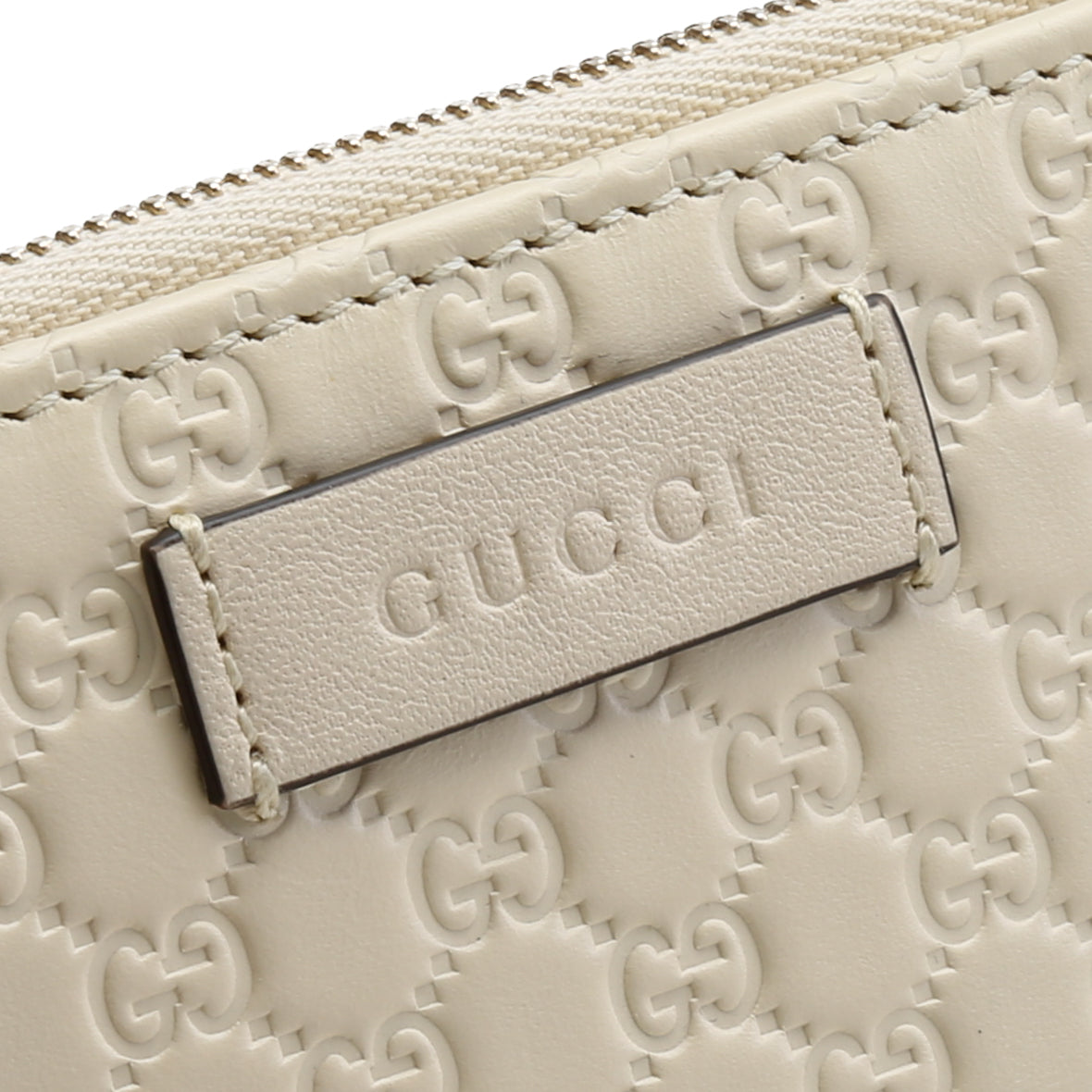 GUCCI Microguccissima Small Bifold Wallet - Cream
