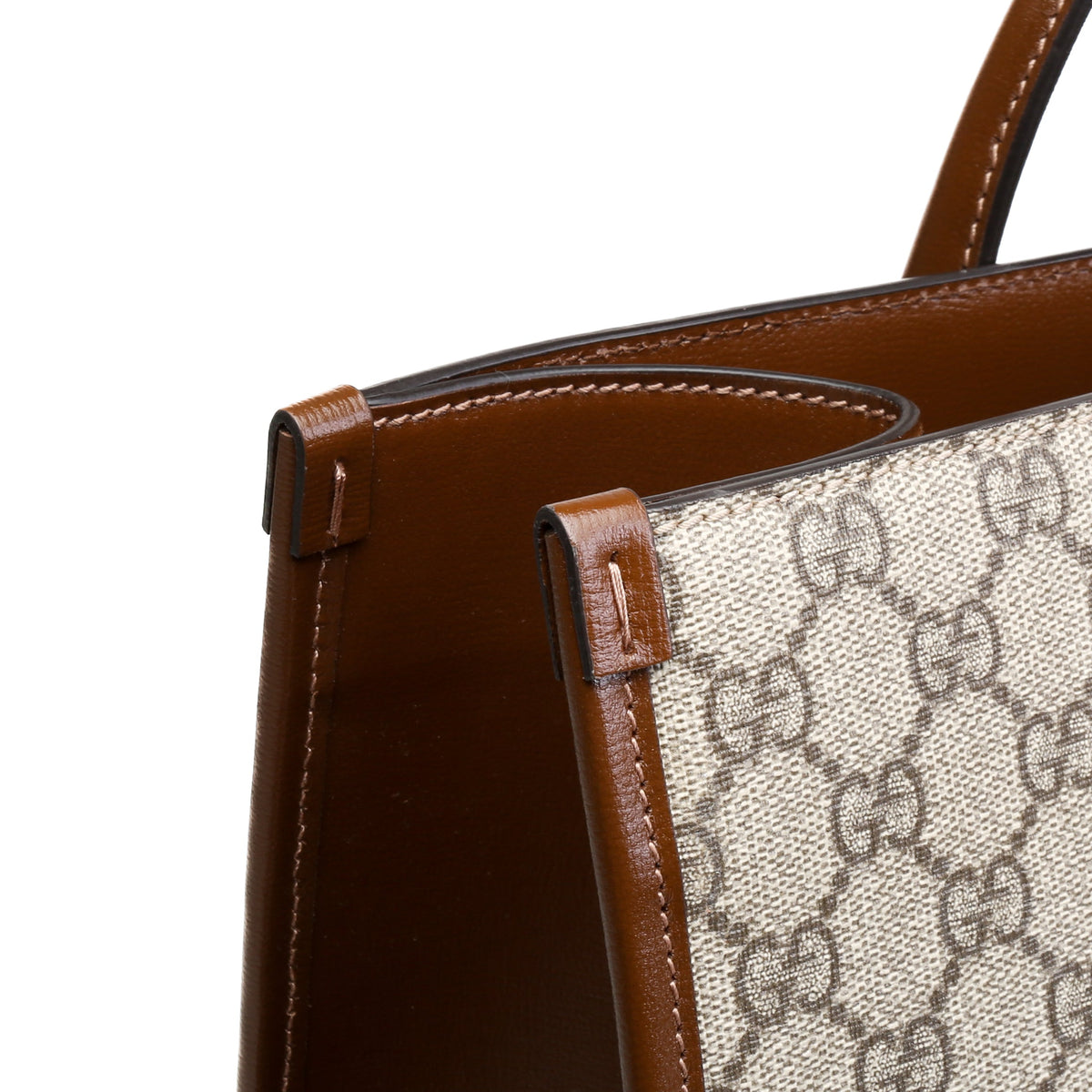 GUCCI Interlocking G Large GG Supreme Tote