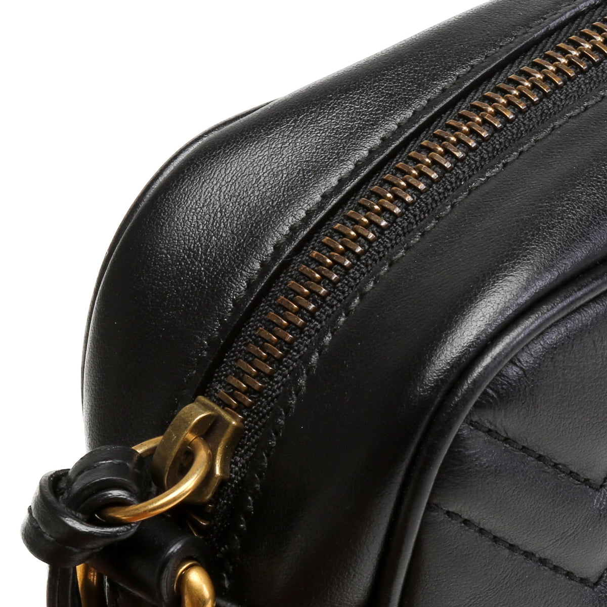 GUCCI GG Marmont Mini Shoulder Bag- Black