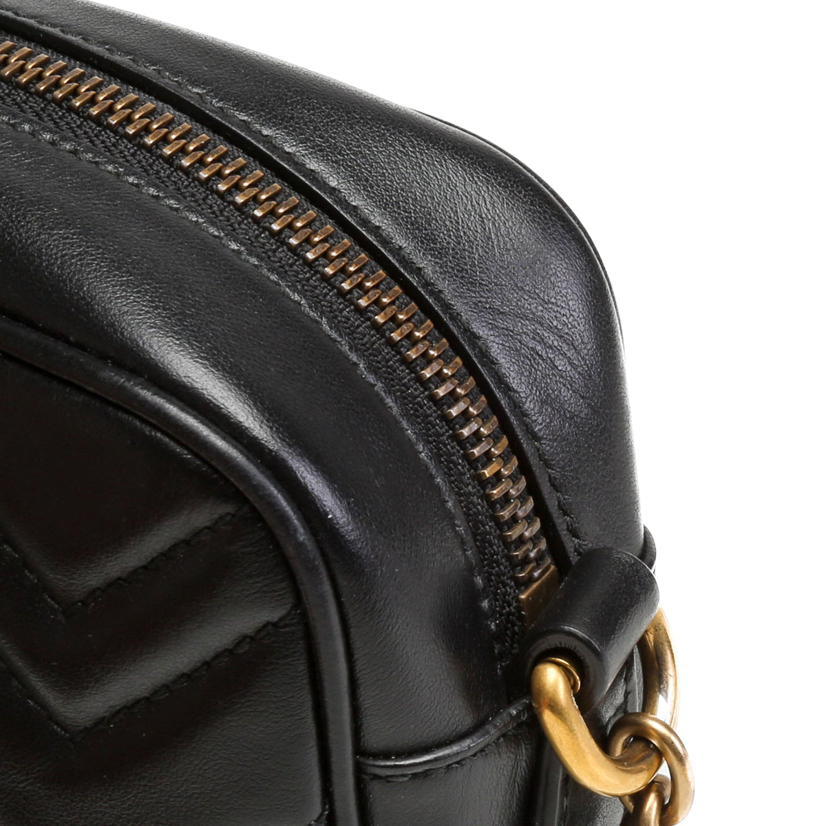GUCCI GG Marmont Mini Shoulder Bag- Black